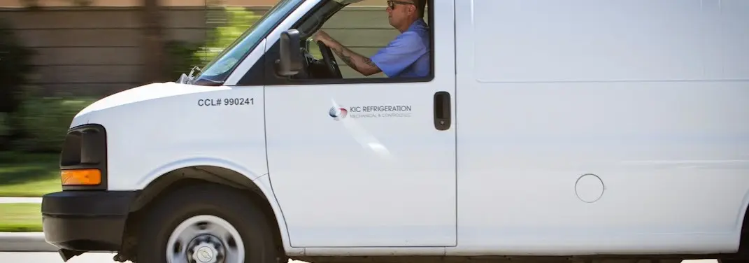 KIC Refrigeration service vehicle serving Ipswich area